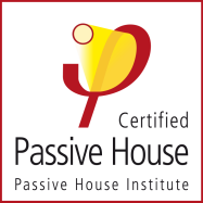 Certified Passive House Institute logo from the Passive Hosue Institute 