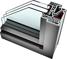 Internorm Home Pure KF500 aluminium/upvc window profile