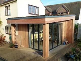 Solarlux SL60e bifolding doors with post-free corner