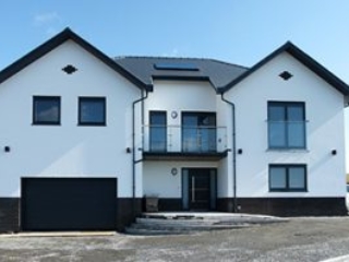New Custom-Built house on the Welsh coast with Internorm Windows and Solarlux canopies