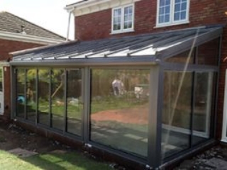 Kitchen extension using a Solarlux Wintergarden with insulated glazing