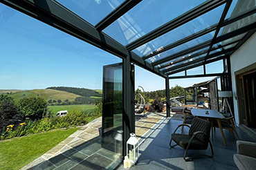 Solarlux Wintergarden glass extension in West Pennines