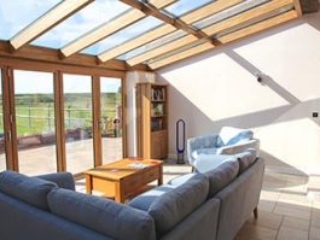 Solarlux Bifold Doors and Glass Roof – Solid Oak &amp; Aluminium