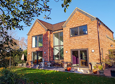 Internorm windows and doors in self-build home in Shropshire