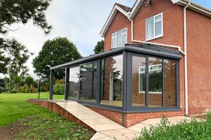 solarlux wintergarden glass extension and canopy