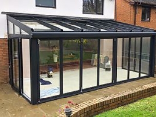 Solarlux Glass Extension with Bifolding Doors