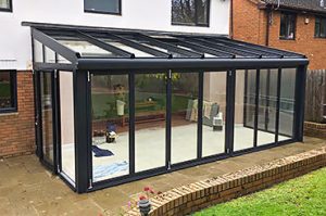 Solarlux Glass Extension with Bifolding Doors
