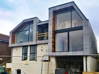 Kastrup Timber/Aluminium windows on a seaside self-build home