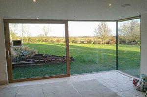 Internorm Lift-and-Slide Door with glass-to-glass corner