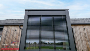Internorm HS330 timber-aluminium windows with exterior shading blinds