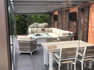 Solarlux Acubis glass extension interior