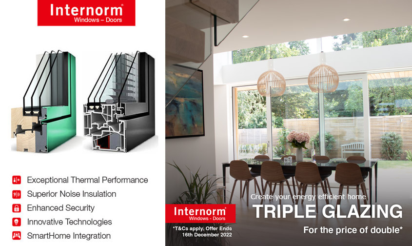 Internorm Autumn Offer 2022 - Triple glazing for the price of double