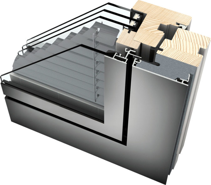 Internorm HV350 Home Pure Timber-Aluminium window profile