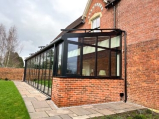 End view from outside