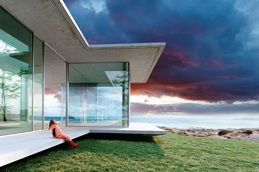 Cero award-winning sliding doors in a stylised image